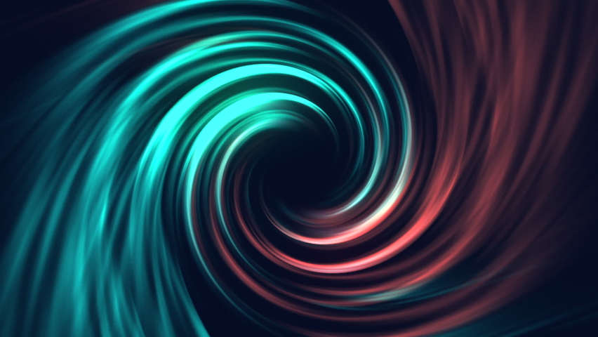 Turquoise abstract spiral twirl, whirl, colourful neon technology animation, futuristic energy stream, multicolour glow, light streaks in cyberspace, business shapes with power render	 Royalty-Free Stock Footage #1081411598