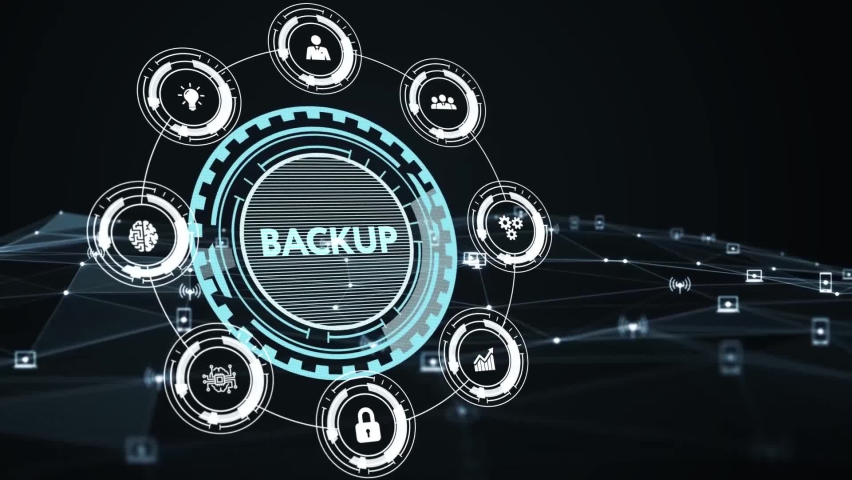 Business, Technology, Internet and network concept. Backup storage data internet technology.