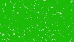 Christmas Falling snow with snowflakes - Snow falling down slowly 4K animation on Green screen - Powered by Shutterstock - Get 15% off with code: PIKWIZARD15