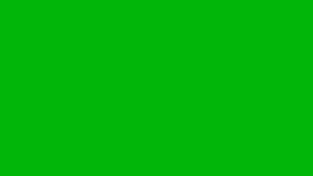 Flying snowflakes on a green screen. Christmas and New Year effects for videos. Christmas video frame. Falling snow. 3D animation. 