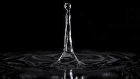 Super slow motion of water drops falling,1000 fps. - Powered by Shutterstock - Get 15% off with code: PIKWIZARD15