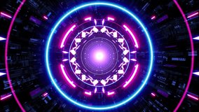 Geometric Neon Sign VJ Tunnel - Powered by Shutterstock - Get 15% off with code: PIKWIZARD15
