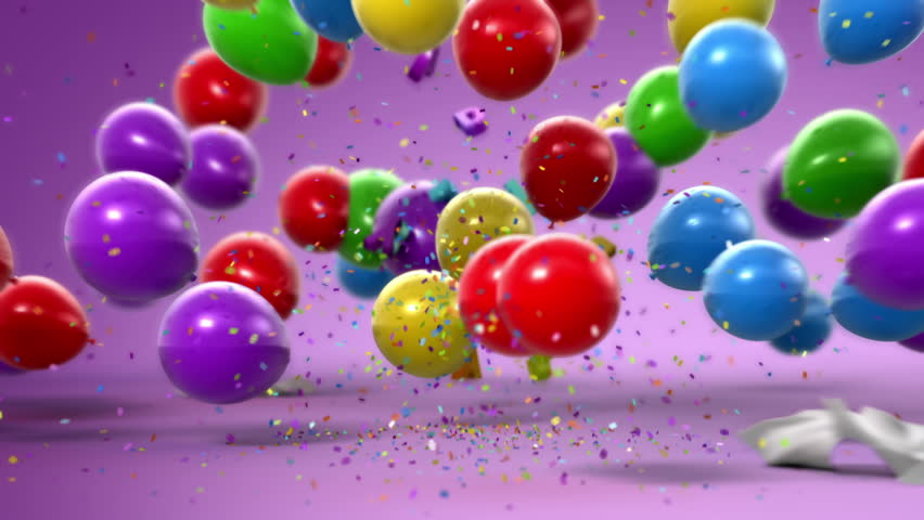 Happy Birthday, Funny 3d Animation. Stock Footage Video (100% Royalty