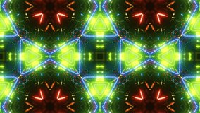 Kaleidoscope video background for VJ