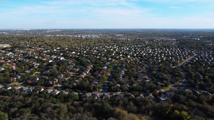 drone footage neighborhoods san antonio texas Stock Footage Video (100% ...