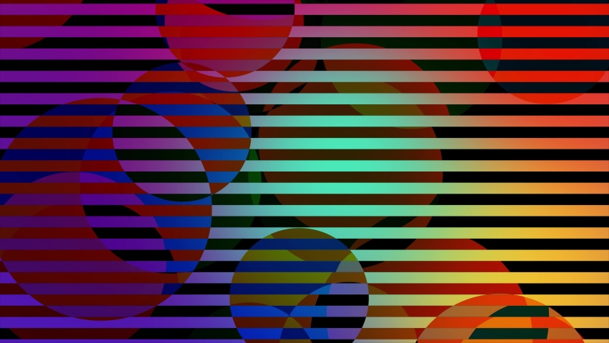 Op Art video. Multicolor optical illusion. 3D pattern. Circles and stripes. Meditation footage. Looped motion. Psychedelic hypnotic transformation. Looping animation geometric footage. Vj loops. 4K | Shutterstock HD Video #1081481396