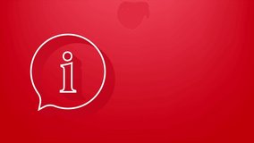 Information sign icon. Info speech bubble. Motion graphics. - Powered by Shutterstock - Get 15% off with code: PIKWIZARD15