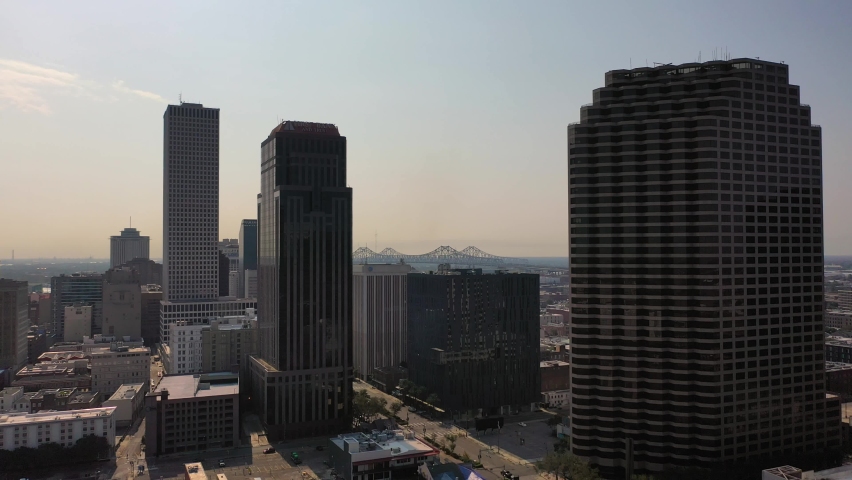 Downtown New Orleans after Hurricane Ida