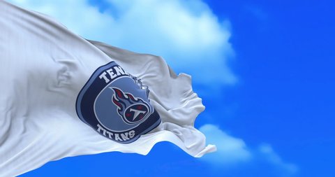 Tennessee , USA - 30 October 2021 - Animated flag of The Tennessee Titans are a professional American football team based in Nashville, Tennessee.
