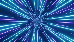 Abstract Hyper Jump into Another Galaxy. Creative Cosmic Background. Speed of Light. Neon Glowing Rays in Motion. Hyper Speed Space Travel Concept. Fast Travel through Time Teleport. 3d rendering. - Powered by Shutterstock - Get 15% off with code: PIKWIZARD15