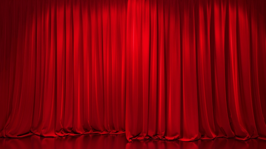 High-quality animation of an atmospherically lit scene with a curtain. Royalty-Free Stock Footage #1081577549