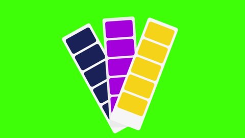2d Animated Illustration Color Schemes On Stock Footage Video (100% ...