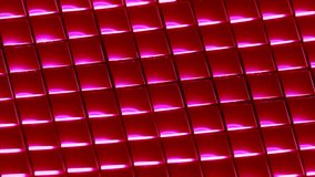 plastic red cubes move synchronously. looping animation background