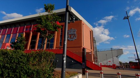 Liverpool, Merseyside, England - 19.10.21:  Anfield, Liverpool Football Club Stadium, England, United Kingdom