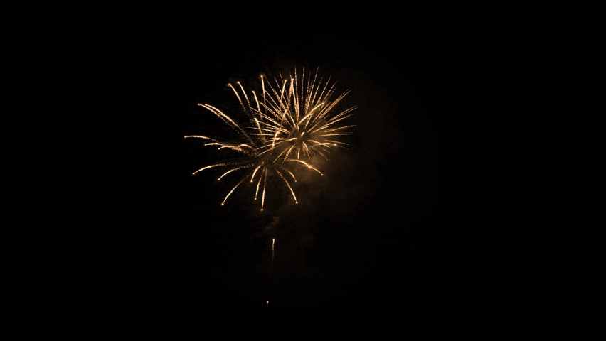 Fireworks show. New year's eve fireworks celebration. 
