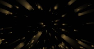 Animation of christmas gold spots moving on black background. christmas, tradition and celebration concept digitally generated video.