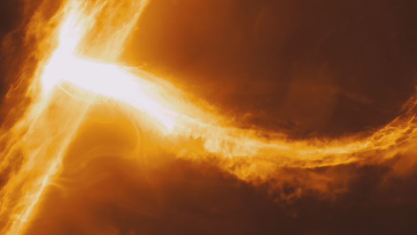 Close up of the sun with giant solar flare erupting. Sun surface series in 4k. | Shutterstock HD Video #1081732181