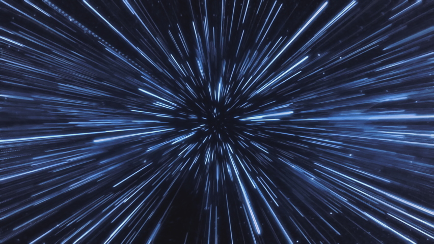 Classical light speed space warp jump effect. Royalty-Free Stock Footage #1081809494