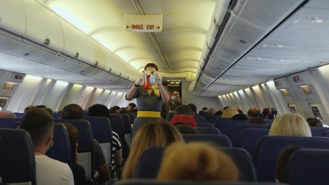 orange Airline Demo Seat Belt Flugzeug DEMO-Sicherheitsgurt