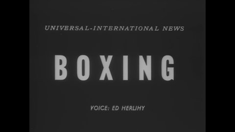 CIRCA 1954 - The inter-city Golden Gloves boxing competition begins in New York.