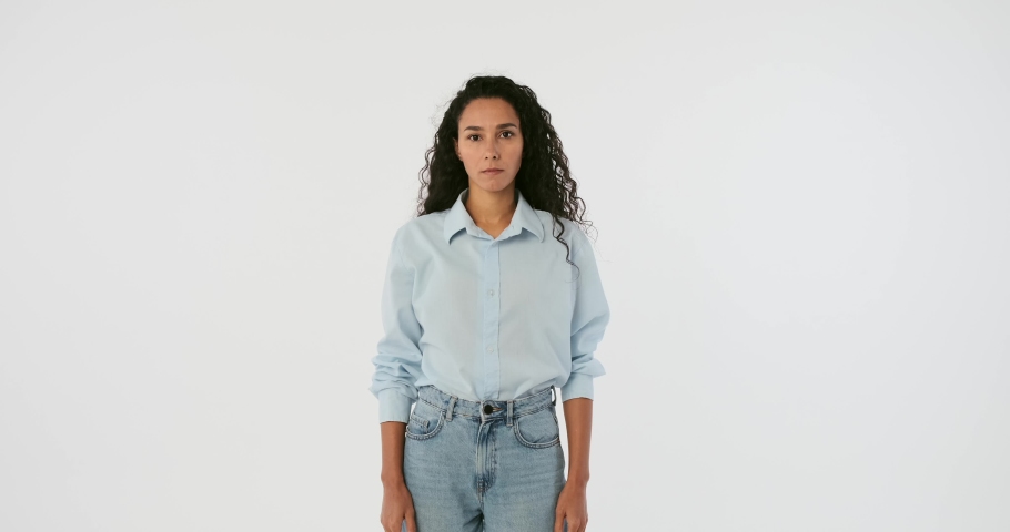 Young woman with arms crossed