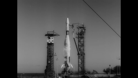 CIRCA 1962 - NASA's Ranger III is successfully launched at Cape Canaveral.