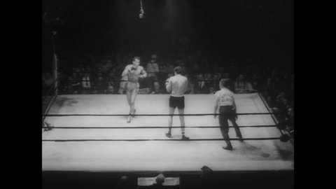 CIRCA 1962 - The Golden Gloves boxing tournament concludes in New York.