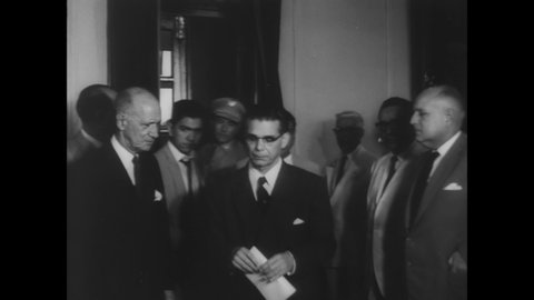 CIRCA 1961 - Joaquin Balaguer becomes president of the Dominican Republic after Trujillo's tyranny ends.
