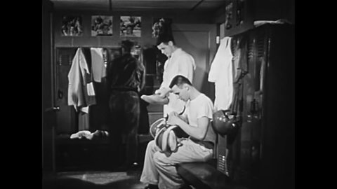 Football locker room Stock Video Footage - 4K and HD Video Clips