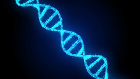 3D render of futuristic dna spiral on dark background. Biotechnology, genetic engineering, health and future concept. - Powered by Shutterstock - Get 15% off with code: PIKWIZARD15