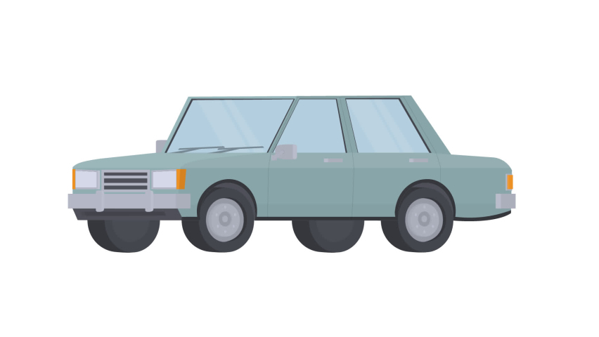 Car. Animation of the included car alarm, alpha channel. Cartoon