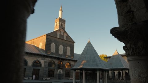 Ulu Cami Diyarbakir Grand mosque at sunrise, Eastern Turkey