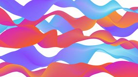 Abstract Gradient Seamless Looped Animation Background. flowing Fluid waves, stripes. glow gradient. Screensaver. bright colors animated stock footage. live Wallpaper, Liquid beautiful Pattern
