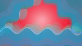Abstract fluid blue red red white ocean wave vector background