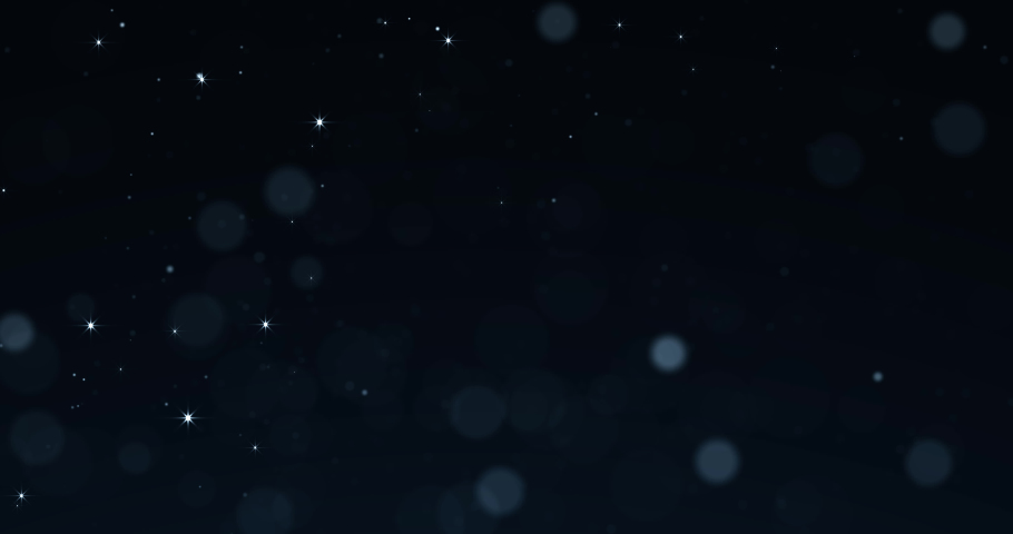 Blue Particles on Black Background. Glitter Particles with Stars. Bokeh Shiny Particles Loop Animation.  | Shutterstock HD Video #1081993541