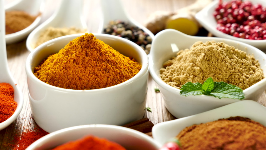 Selection of spices and herbs- allspices | Shutterstock HD Video #1081994762