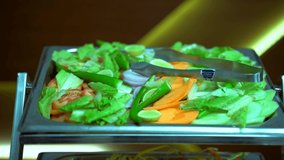 Vegetable salad from Kerala India.4k resolution beautiful stock video