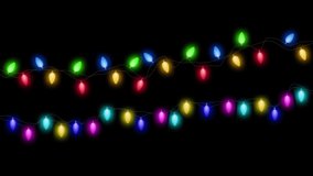 realistic  christmas string lights,colorful light bulbs,color change light show,new year lights,dark background - Powered by Shutterstock - Get 15% off with code: PIKWIZARD15