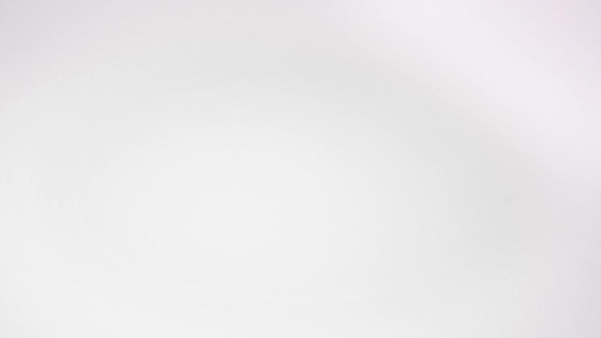 Falling Zaatar On White Background - close up, slow motion