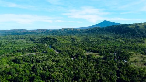 Aerial view of tropical forest, Aceh, Indonesia.