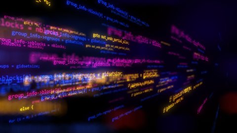 Abstract 3d Render Function Source Code Stock Footage Video (100% ...