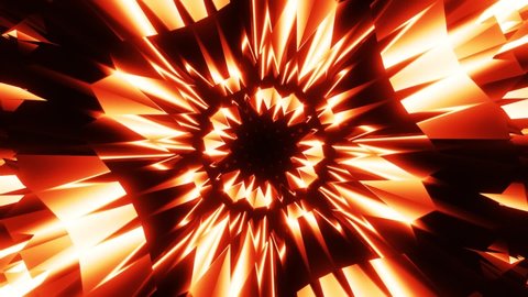 Red neon glowing spark motion graphic. Looped animation. Abstract seamless VJ neon HD background.