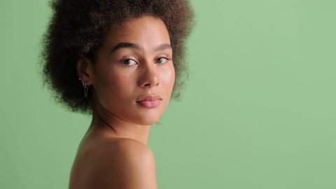 Naked woman side view Stock Video Footage - 4K and HD Video Clips