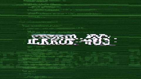 ERROR 403 Glitch Text Animation, Rendering, Background, with Alpha Matte, Loop, 4k
