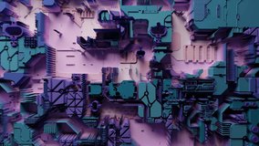 Microdisplacement maps create detailed textures that do a very  good job when projected onto arquitecture. This loop can also be used as an background for motion graphics. State of the art MotionGraph