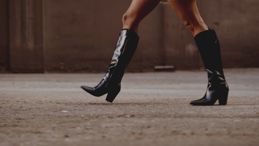 heeled walking boots