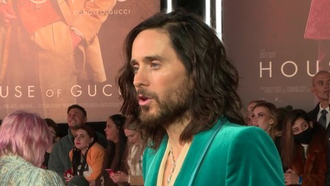 London, United Kingdom - November 9th: Jared Leto at the House of Gucci Premiere in London Leicester Square.