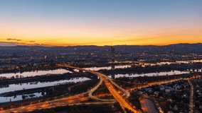 Vienna Austria Sunset Timelapse Video