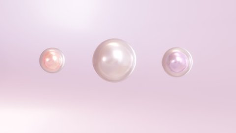 Cosmetics 3D Animation Multivitamin combined into a cream. Bubble concept animation merges into skin cream. Fluid liquid blob, metaball morphing animation.