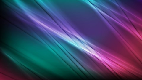 Colorful neon smooth stripes abstract modern tech motion background. Seamless looping. Video animation Ultra HD 4K 3840x2160